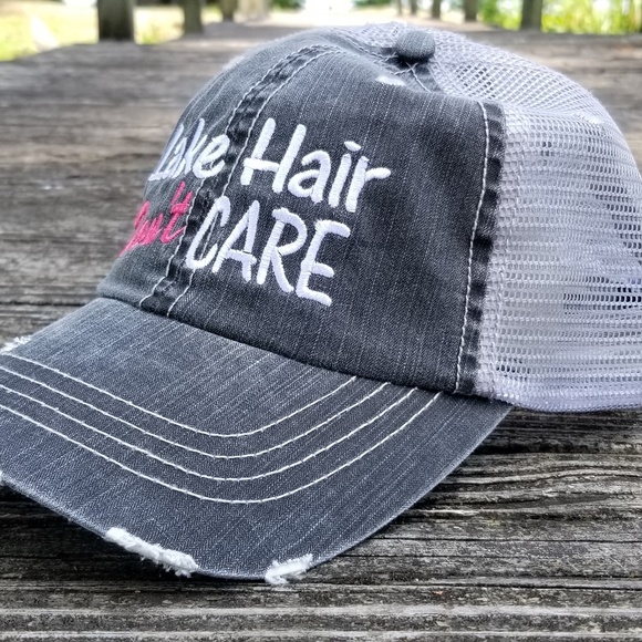 Lake Hair Don't Care Cap. baseball cap - Picture 4 of 5
